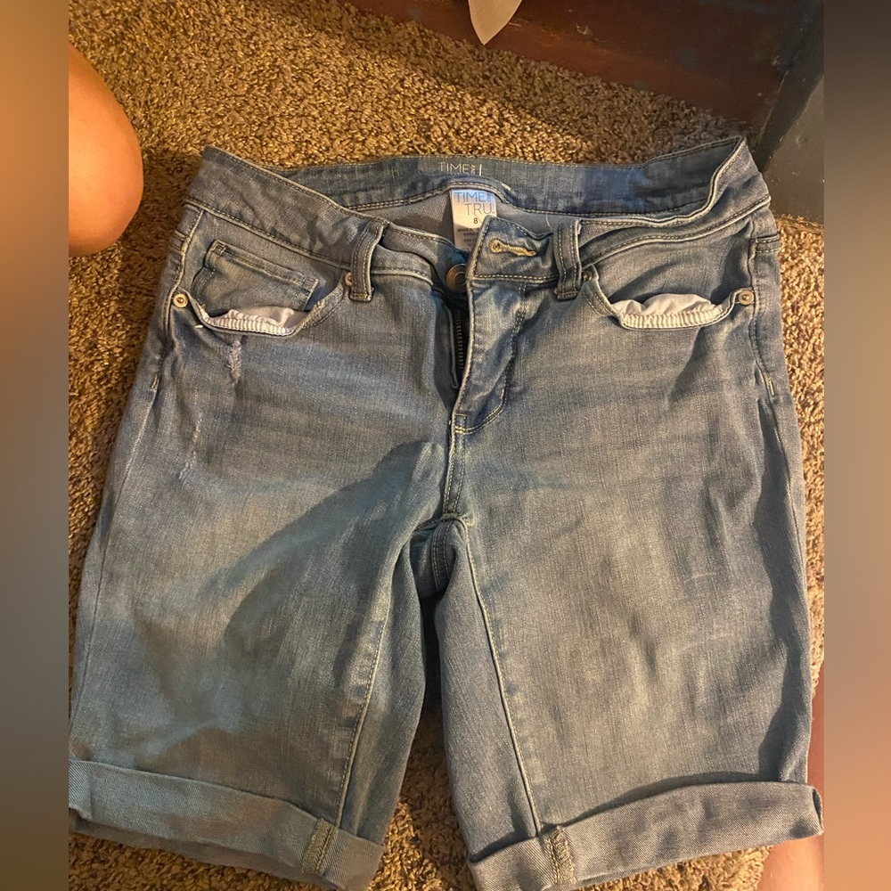 Jean shorts size 8 mid rise